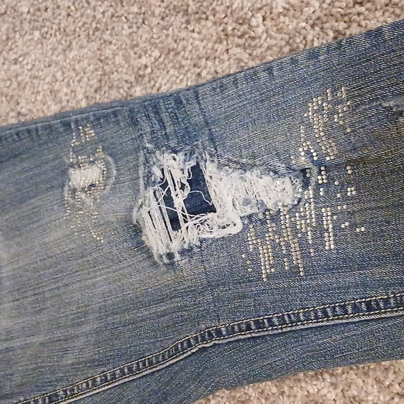 Girls Distressed Mudd Jeans Sz 16 - Picture 4 of 7